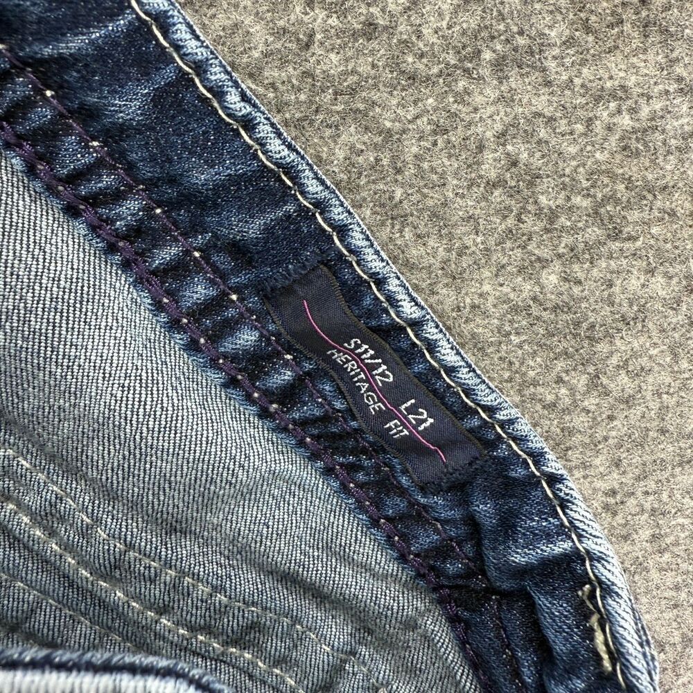 Vigoss Cropped Jeans Women S Small Blue Denim Light Wash Mid Rise Heritage Fit - Picture 6 of 9